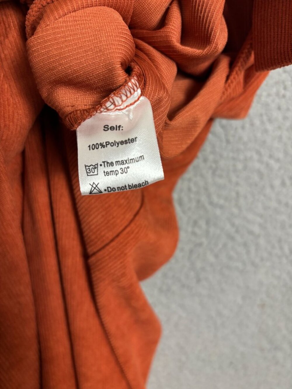 Lepunuo Women's Rust Orange Corduroy Overalls Wide-Leg Jumpsuit Large NWT's - Picture 7 of 8
